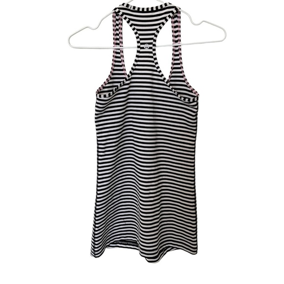 LULULEMON Cool Racerback Tank Classic Stripe Black and White Small - Picture 9 of 13